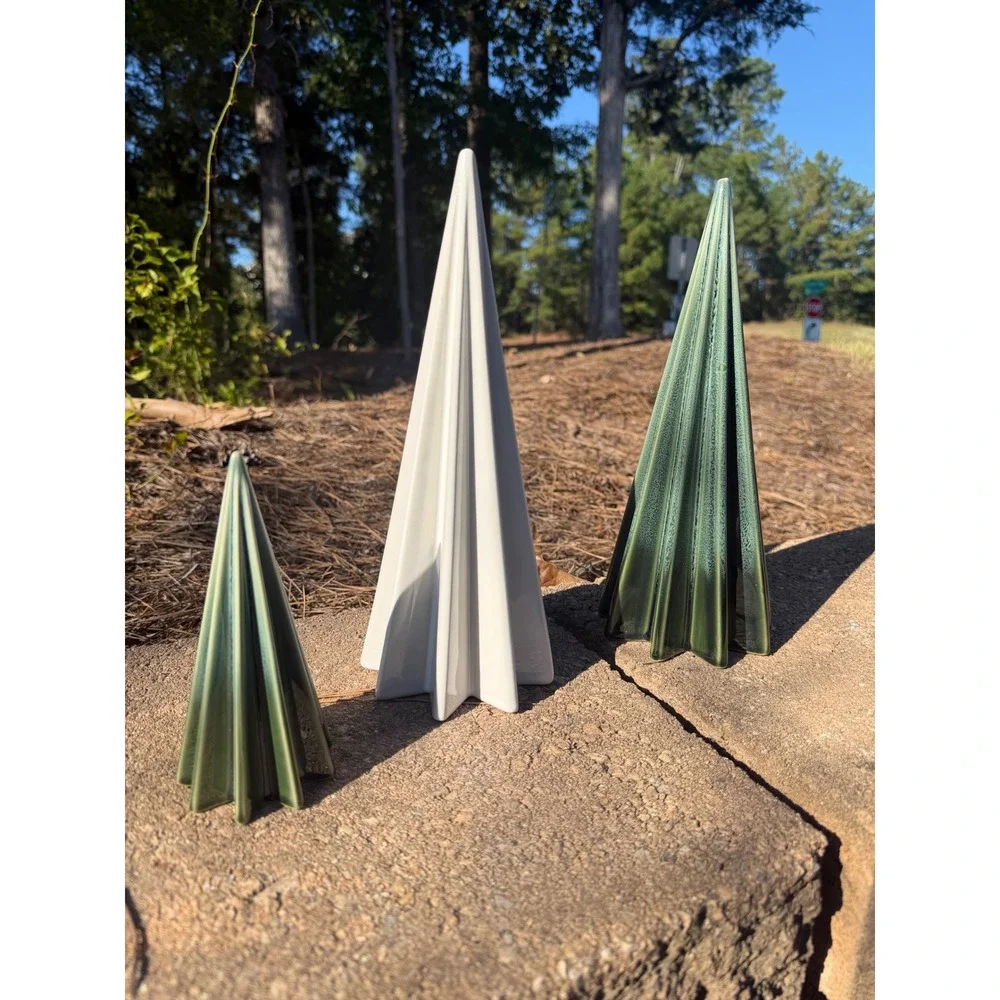 Threshold Ceramic Decorative Tree Set 3 Holiday Decor 7-11